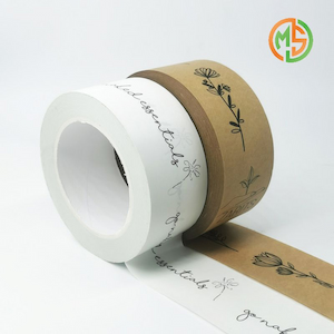 Printing Logo Self Adhesive Kraft Paper Tape for Box Packaging