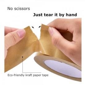 easy tear packaging sealing box Kraft paper cinta