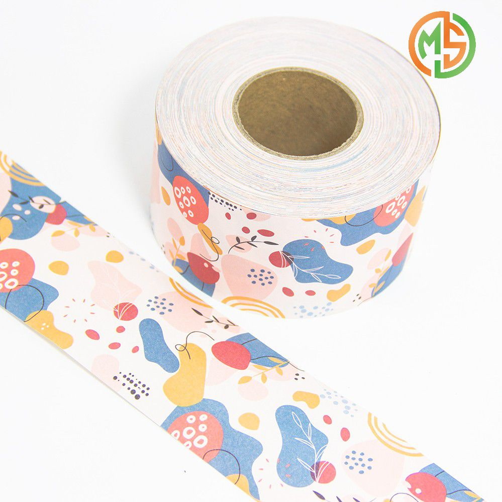 Custom Logo Eco Friendly Water Activate Kraft Paper Tape