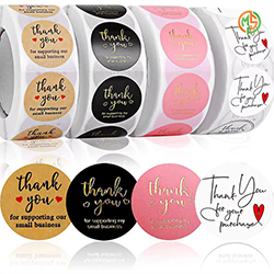 Eco Friendly Transparent Roll Logo Labels