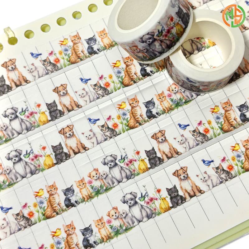 Custom Colored Animal Washi Tape