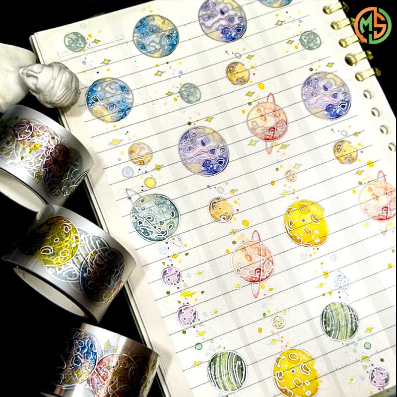 Hot Stamping Stickers PET Washi Tape Set