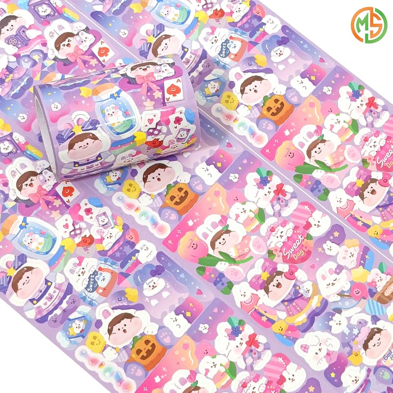 Cartoon Custom Die-cut Washi Tape